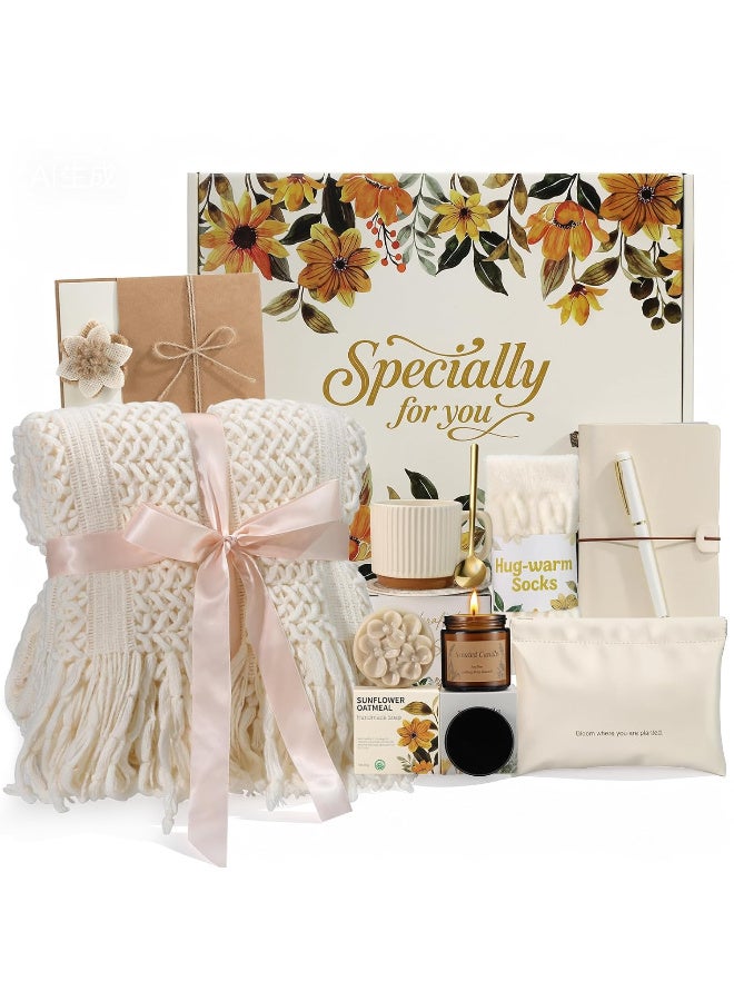 HSEAMALL Gift Basket for Ladies, Spa Gift Set for Women Wife, Birthday Gift for Girls Ladies, Wedding Christmas Gifts Package for Women Her, Luxury Gift Box Set for Eid Ramadan Anniversary Mother's Day - Image 1