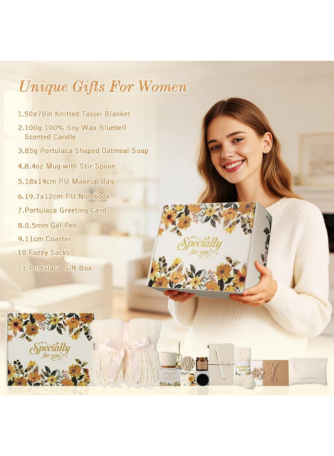 HSEAMALL Gift Basket for Ladies, Spa Gift Set for Women Wife, Birthday Gift for Girls Ladies, Wedding Christmas Gifts Package for Women Her, Luxury Gift Box Set for Eid Ramadan Anniversary Mother's Day - Image 2