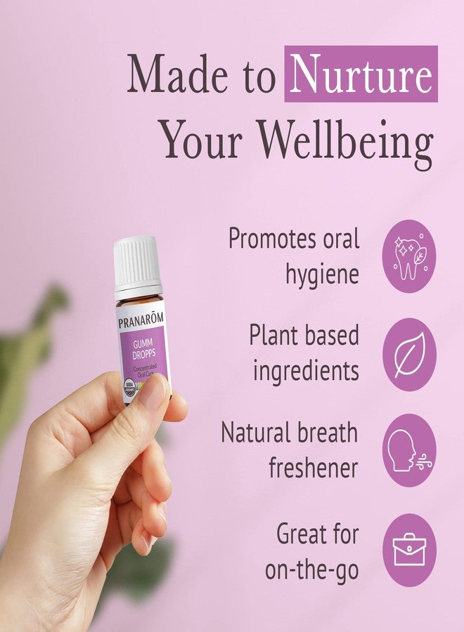 Pranarom - Gumm Dropps Essential Oil for Teeth & Gums, Natural for Oral Care, Pure & Organic Essential Oils (Peppermint, Thyme, Clove, Lemon, & Cinnamon, 2 Pack of 5ml - Image 3