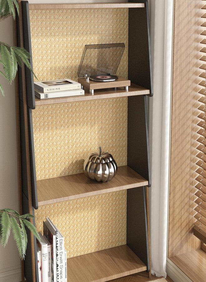 FunStick Brown Rattan Wallpaper Peel and Stick Faux Textured Cane Webbing Brown Rattan Contact Paper for Cabinets Furniture Waterproof Boho Weave Self Adhesive Wall Paper for Bedroom Walls 12"x200" - Image 4