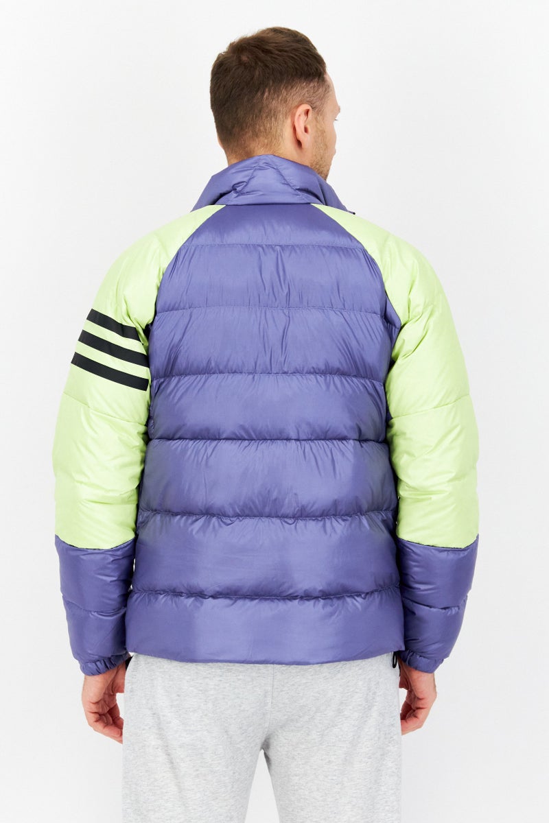 Adidas Men Sportswear Fit Long Sleeve Outdoor Jacket, Light Purple - Image 2