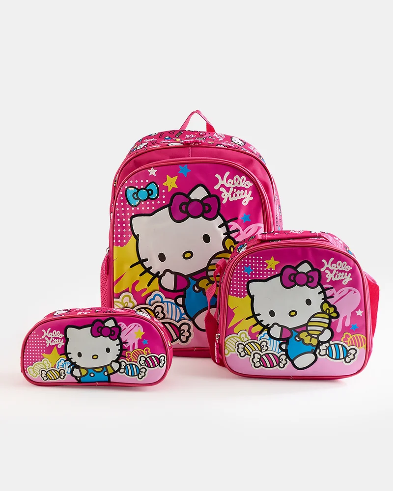 Redtag Pink Hello Kitty 3 Piece School Set
