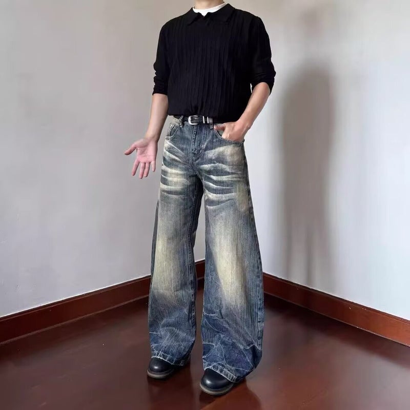 Unisex Casual Daily Denim Jeans - Image 4