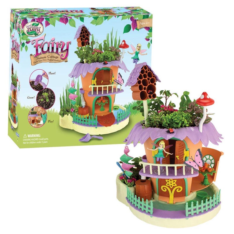 PlayMonster My Fairy Garden â€” Nature Cottage Toy Figurine and Plant Kit â€” Grow Your Own Magical Garden with Fairy Isla â€” Ages 4+ - Image 5