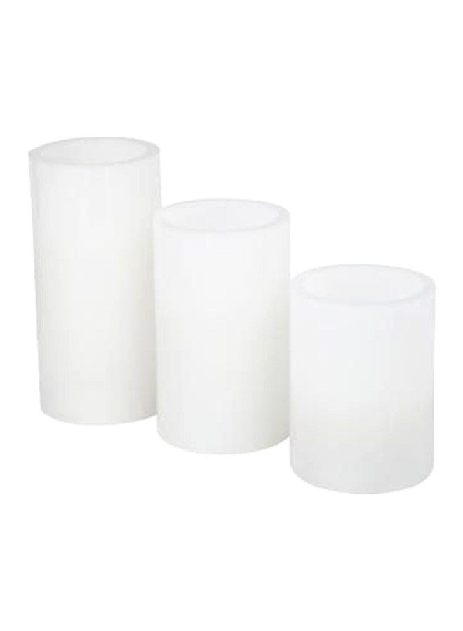 NIBEMINENT 3-Piece Flameless LED Candle White - Image 1