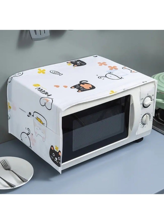 1pc Pocket Design Microwave Cover, Waterproof, Dustproof and Stainproof 85*35cm - Image 3