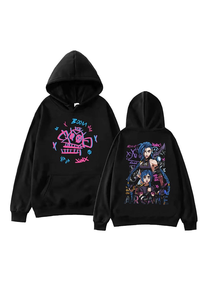 Arcane Jinx Hoodie Men Women Couples Sweatshirts Pullover Shirt Hooded Sweater  - Image 1