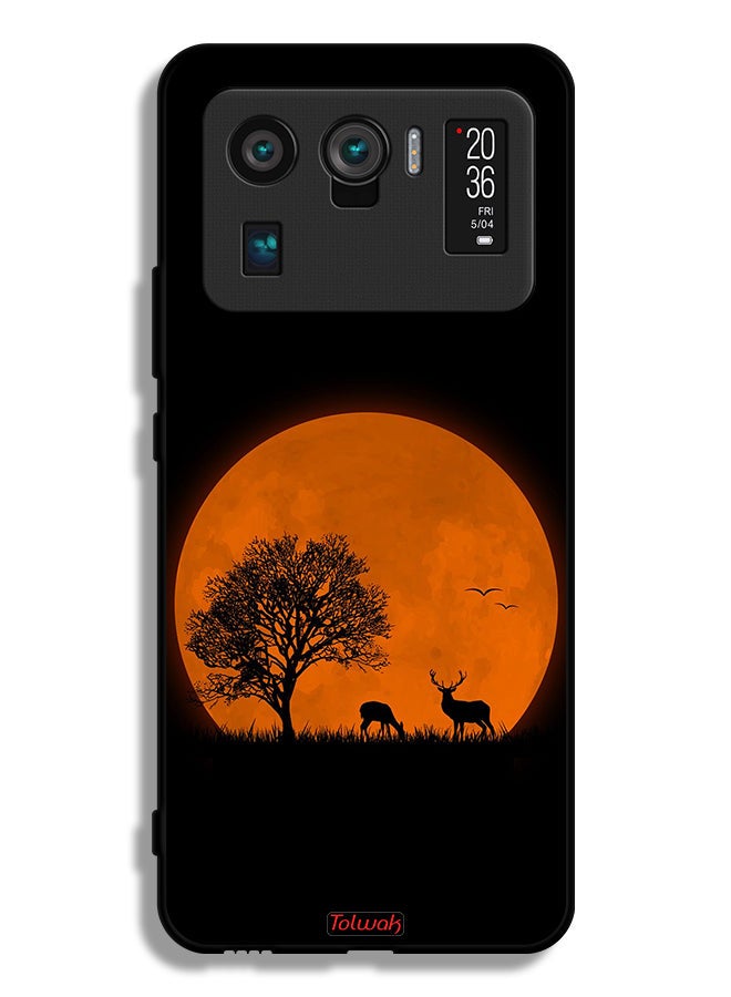 Tolwak Xiaomi Mi 11 Ultra Protective Case Cover Evening Moon Art - Image 2