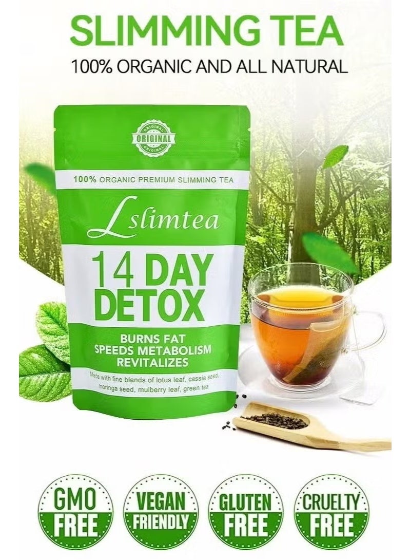Wins Town 14-Day Organic Weight Loss Tea: Promotes Fat Digestion and Absorption, Aids Bowel Movement, Supports Stomach Health, Helps Digestion, Reduces Accumulation of Abdominal Fat - Image 1