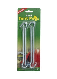 Coghlan's 4-Piece Steel Tent Pegs Silver 7 Inch 1609  - Image 1