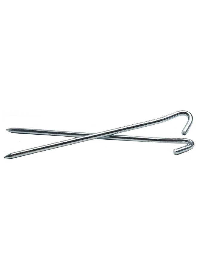 كوغلانز اوتاد خيمة من الستيل مكونة من 4 قطع بلون فضي مقاس 7 انش من 1609 - Image 2