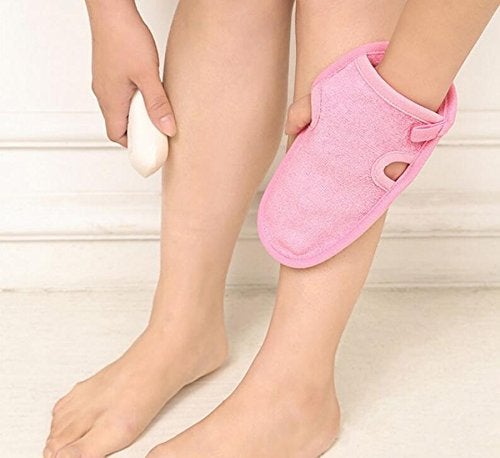 SYBL 3PCS Bathing Mittens Shower Soft Skin Care Face Body Wash Massage Spa Mitt for Adult and Kids(Color Random) - Image 3