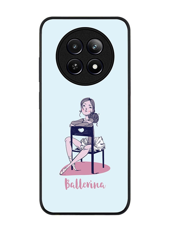 Stylizedd Rugged Black edge case for Realme 12 / Realme 12x, Slim fit Soft Case Flexible Rubber Edges Anti Drop TPU Gel Thin Cover -  Ballerina - Image 1