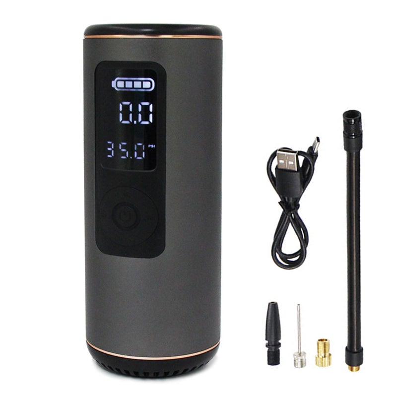 Wireless Tire Inflator: 2000mAh x 2 Battery, Auto Stop & Smart Digital Pressure Display - 5 Preset Modes, Multifunctional Flashlight Tire Inflator for Car Motorcycle Bicycle Ball - Image 2
