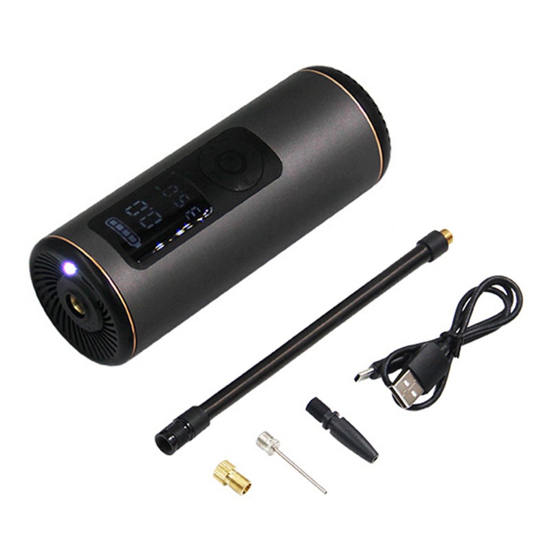 Wireless Tire Inflator: 2000mAh x 2 Battery, Auto Stop & Smart Digital Pressure Display - 5 Preset Modes, Multifunctional Flashlight Tire Inflator for Car Motorcycle Bicycle Ball - Image 1