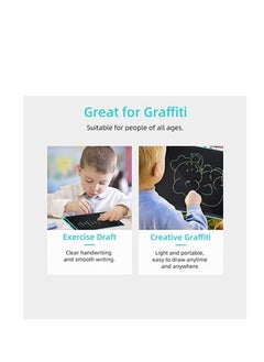 Generic Blue Color Writing Tablet (12 Inch) Drawing Tablet Erasable Educational and Learning Tab for kids  - Image 4