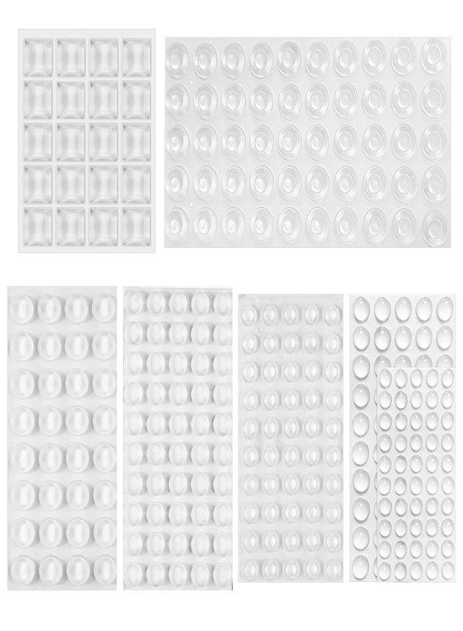 TNJPSEK 302 Pcs Raised Dots for Visually Impaired, Silicone Bump Tactile Stickers Low Vision Aids Multiple Sizes Shapes Raised Tactile Adhesive Dots for Blind Elderly Products - Image 1