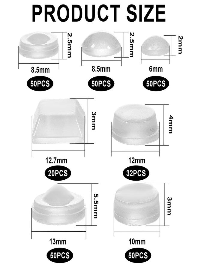 TNJPSEK 302 Pcs Raised Dots for Visually Impaired, Silicone Bump Tactile Stickers Low Vision Aids Multiple Sizes Shapes Raised Tactile Adhesive Dots for Blind Elderly Products - Image 2