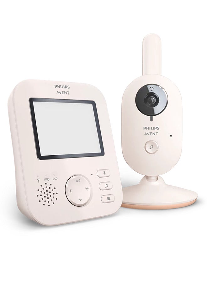 Philips Avent VIDEO Baby MONITOR, CORAL CREAM BEIGE | No.1 Brand Recommended by Moms Worldwide - Image 3