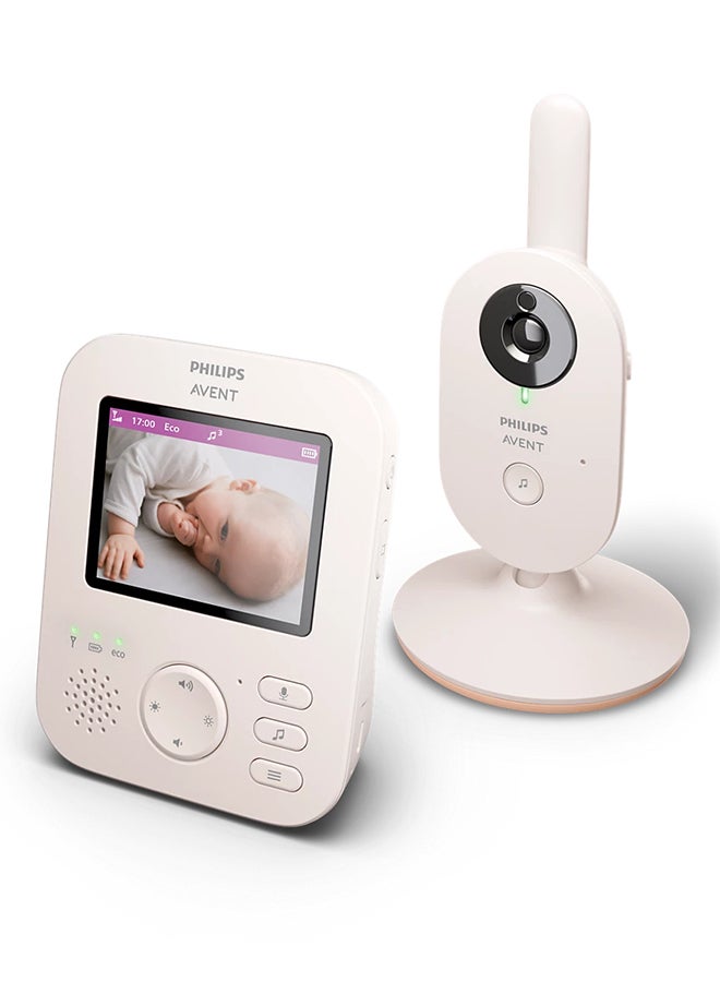 Philips Avent VIDEO Baby MONITOR, CORAL CREAM BEIGE | No.1 Brand Recommended by Moms Worldwide - Image 2