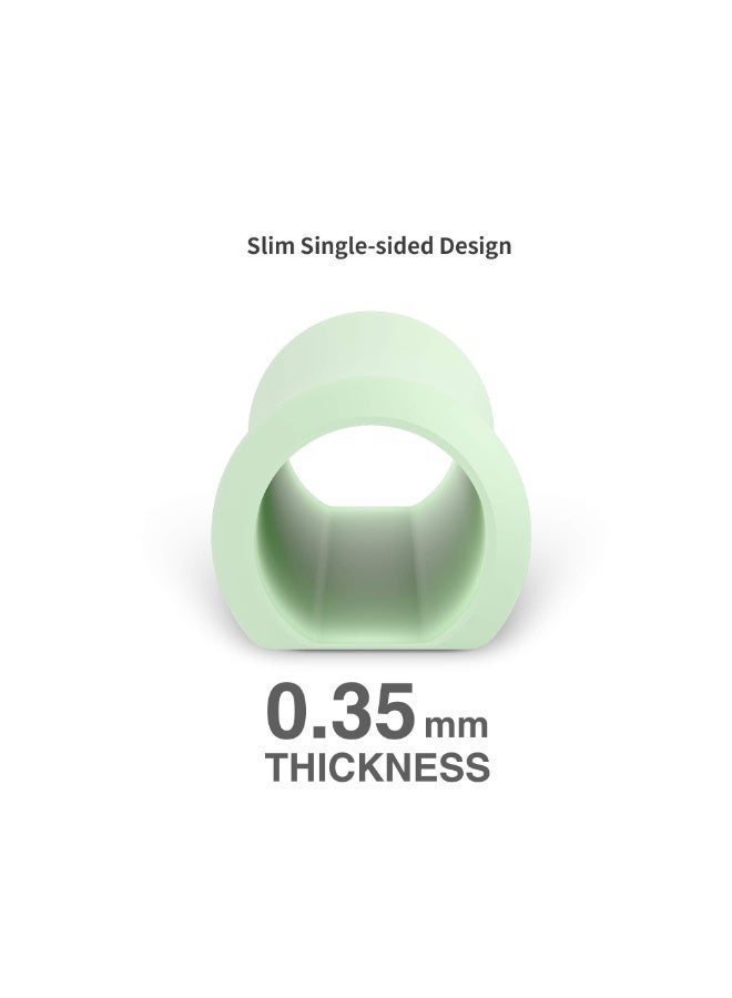 هيان 3 حزمة القلم قبضات حالة غطاء السيليكون حامل الأكمام متوافق مع Apple Pencil (USB-C) و Apple Pencil (الجيل الثاني) ، iPad Pro 11 12.9 بوصة 2018 (أبيض، رمادي، أخضر) - Image 4