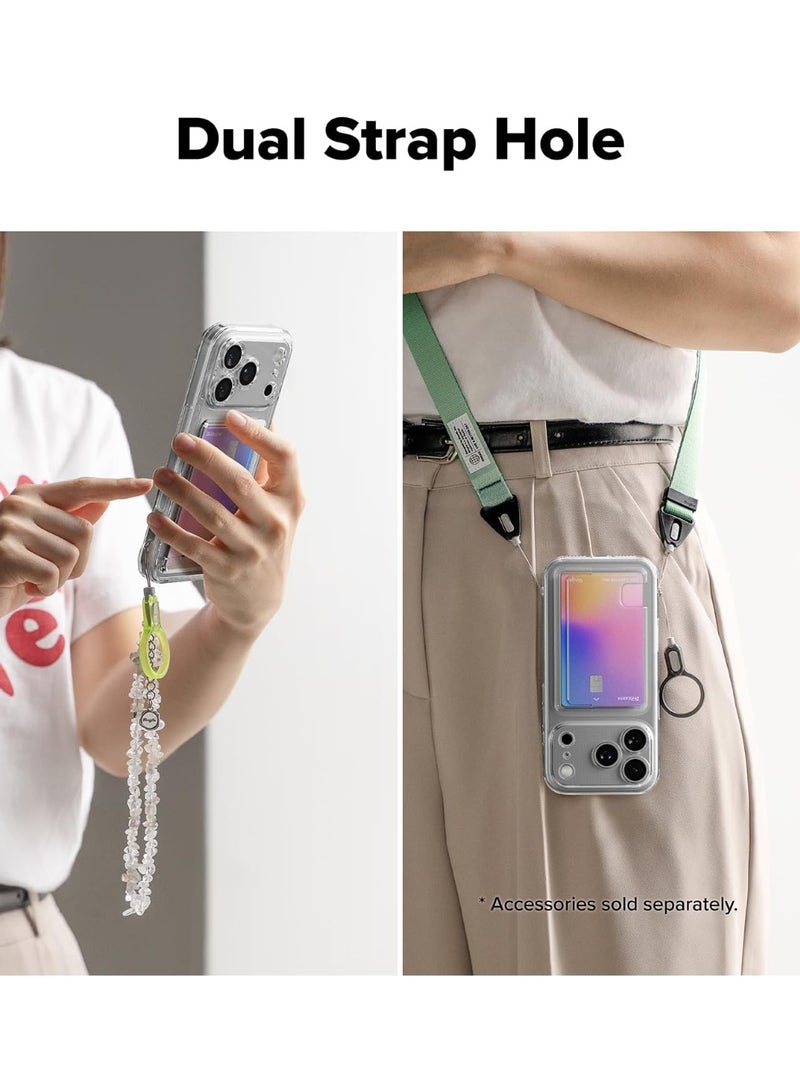 Fusion Card for iPhone 17 Pro Wallet Case [Built-In Card Slot] [Full Coverage Camera Protection] Slim Transparent Shockproof Bumper Cover with Dual... - Image 2