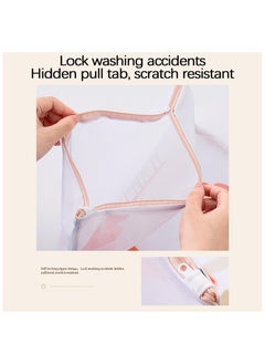 SYOSI Mesh Laundry Bags, 5 Sizes, Zippered Mesh Wash Bags, Tulip Printed, Large Delicates Bag for Washing Machine, Garment Bags for Laundry, Laundry Bags for Bra Underwear Blouse Pants (Orange)  - Image 3