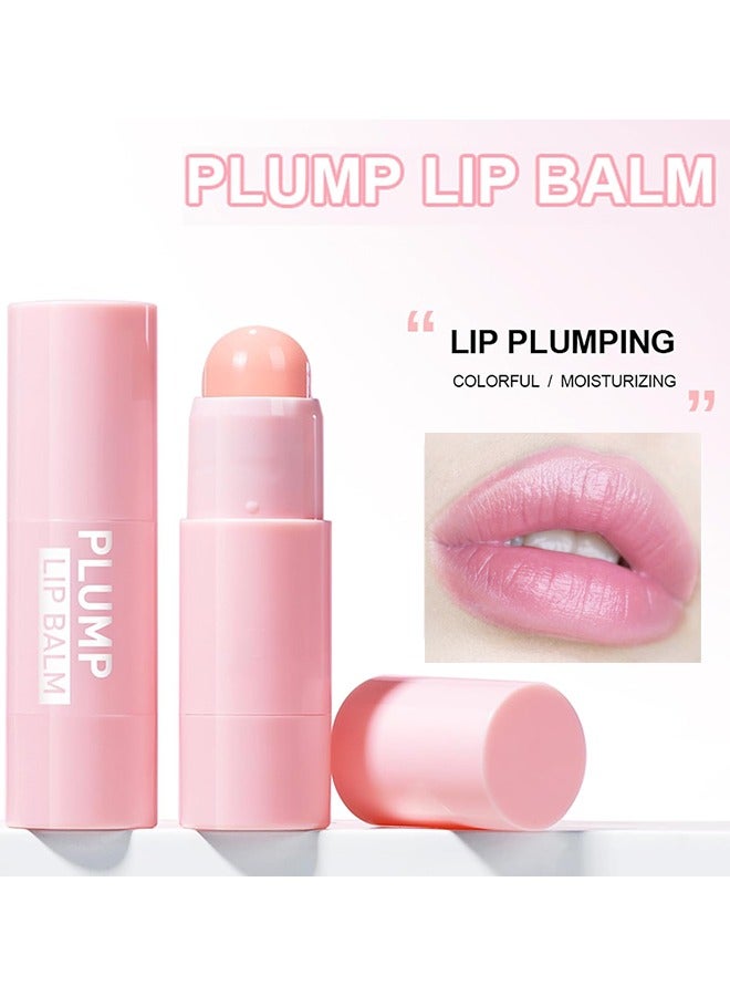 ibcccndc Plump Lip Balm, Hydrating Colored Lip Balm, Moisturizing Lipstick For Women, Color Lip Plumper Balm, Lip Brightening For Dark Lips, Lip Tinted Moisturizer, Reduce Lip Wrinkles, Non-Sticky Formula - Image 3