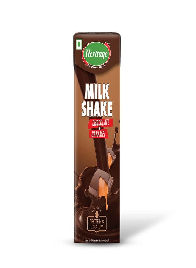 Heritage Chocolate & Caramel Milkshake, 180 ml Tetra Pack - Image 1