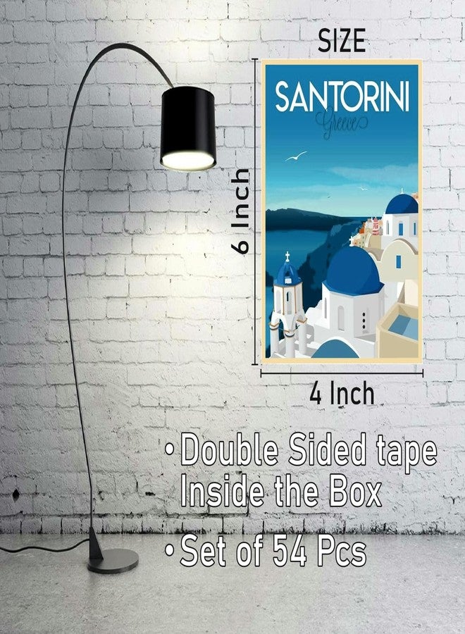 SAW Vintage City Posters Wall Poster - Pack Of 54 | 4 x 6 Inches | Aesthetic Artwork Posters | Wall Decor For Living Room, Bedroom, Home And Office - Image 4