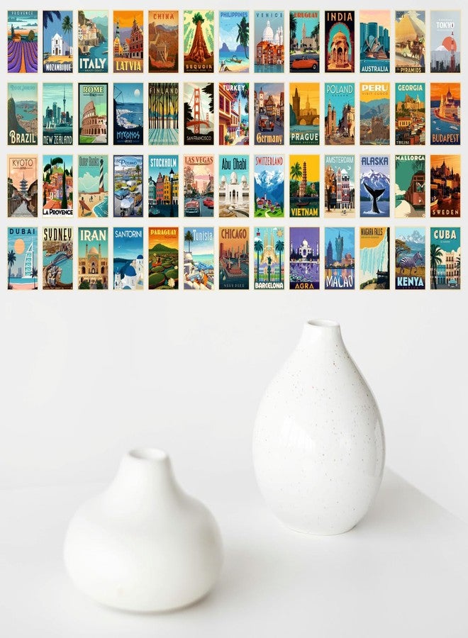 SAW Vintage City Posters Wall Poster - Pack Of 54 | 4 x 6 Inches | Aesthetic Artwork Posters | Wall Decor For Living Room, Bedroom, Home And Office - Image 5
