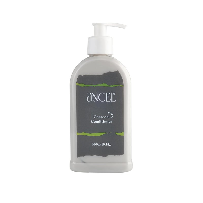 Ancel Ancel Charcoal Keratin Conditioner 300 ml Deep Cleansing Volumizing and Repairing Enriched with Activated Charcoal Almond Oil Keratin and Jojoba Oil Sulphate and Paraben Free - Image 1