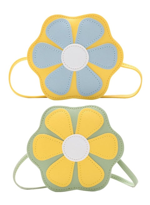 حقيبة صغيرة للأطفال بلون الحلوى على الطراز الأجنبي حقيبة صغيرة على شكل زهرة الأميرة حقيبة ساعي النقود المعدنية للأطفال