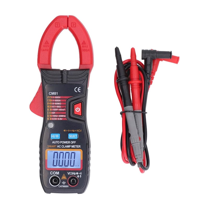 Digital Clamp Meter Multimeter Auto Ranging AC DC Ammeter ABS for Railway Maintenance - Image 2