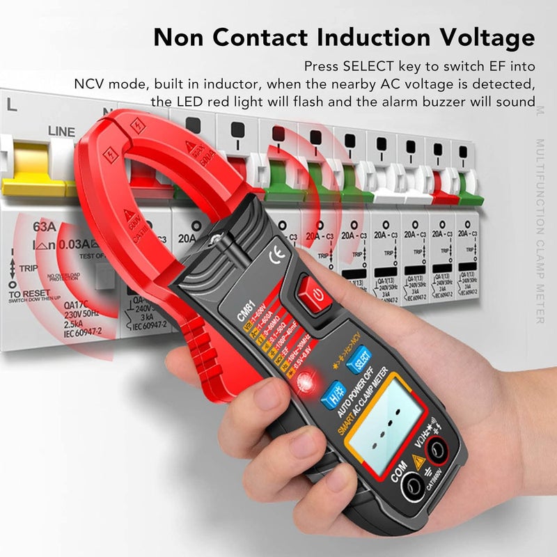 Digital Clamp Meter Multimeter Auto Ranging AC DC Ammeter ABS for Railway Maintenance - Image 4