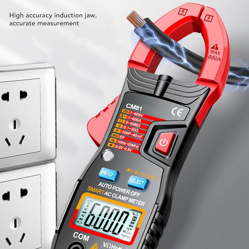 Digital Clamp Meter Multimeter Auto Ranging AC DC Ammeter ABS for Railway Maintenance - Image 5