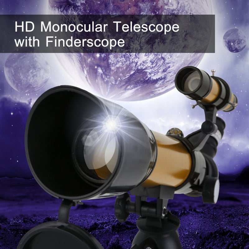 Astronomical Telescope: 50mm Aperture 360mm Focal Length 90x Max Power - High Magnification Clear Coated All-Glass Optics Portable Telescope for Space Exploration, Student Nature Observation, Travel - Image 5