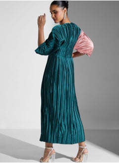 Threadz by Ajooni Colourblock Pleated Dress  - Image 2