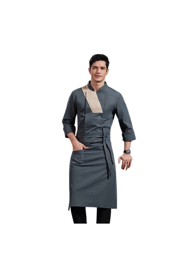 KUYING New Chef Workwear Top+Apron Set - Image 1