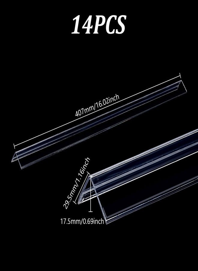 AHANDMAKER 14 Pcs Clear Wall Corner Protector, Self-Adhesive Edge Protector Corner Guard for Wall Door Frame Cabinet Baseboard, Table, Stair, 15.75x11.6 Inch - Image 2