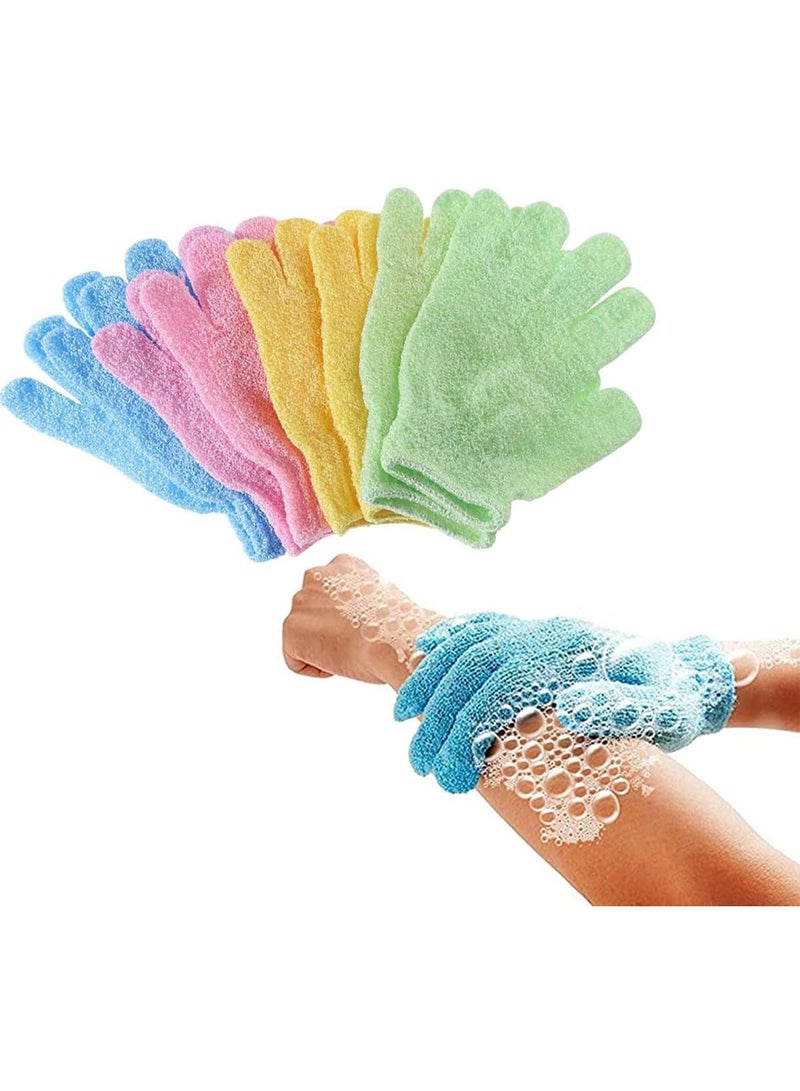 Excefore Bath Gloves for Body Scrub Exfoliator 4 Pairs - Image 1