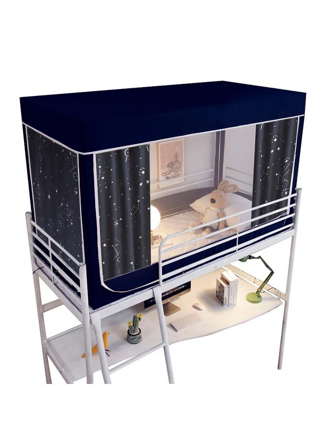 Bluejw Bed Curtain Mosquito Net Integrated Shading Cloth Student Dormitory Upper Bunk Bedroom Upper And Lower Bunk Closed With Bracket Dustproof Roof SR - Image 3