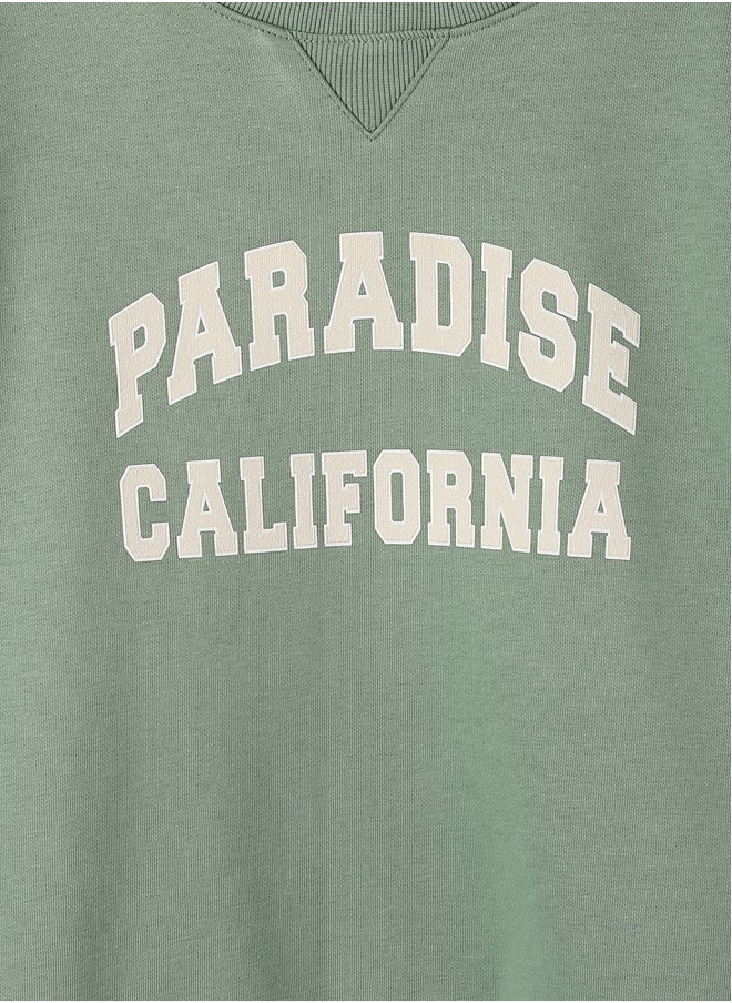 LC WAIKIKI Crew Neck Printed Long Sleeve Girl Sweatshirt  - Image 3