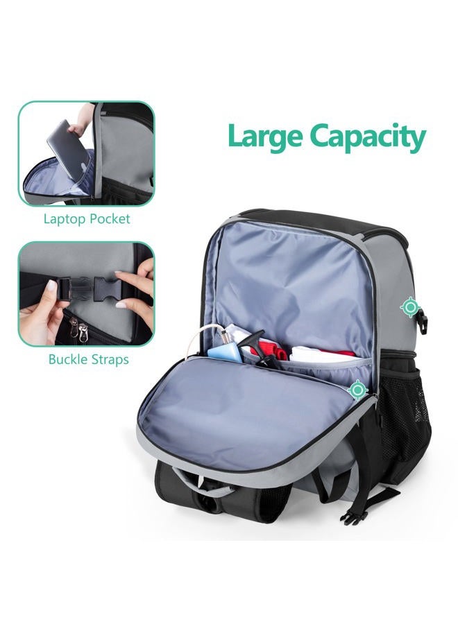 GOBUROS Basketball Bag, Soccer Equipment Bag with Ball & Shoe Compartment for Soccer Ball, Volleyball, Gym, Outdoor, Travel - Image 2