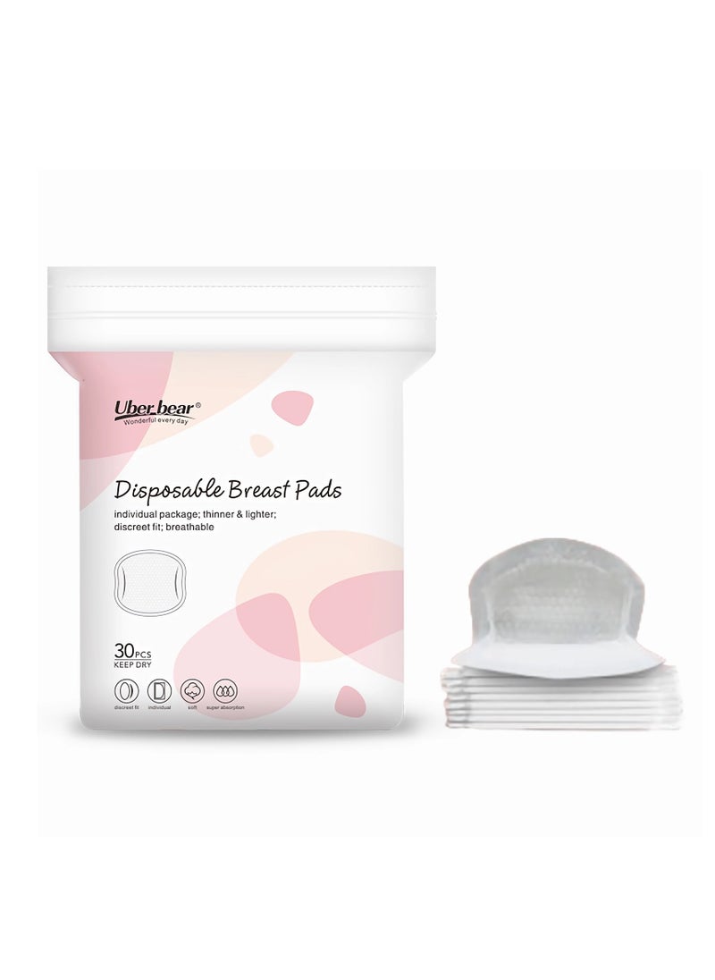 ULHYC ULHYC Disposable Nursing Pads, Super Absorbent and Keep Dry, Ultra-Absorbent and Breathable Portable Breast Pads, Soft &Thin Nipple Pads for Nursing Moms  - Image 1