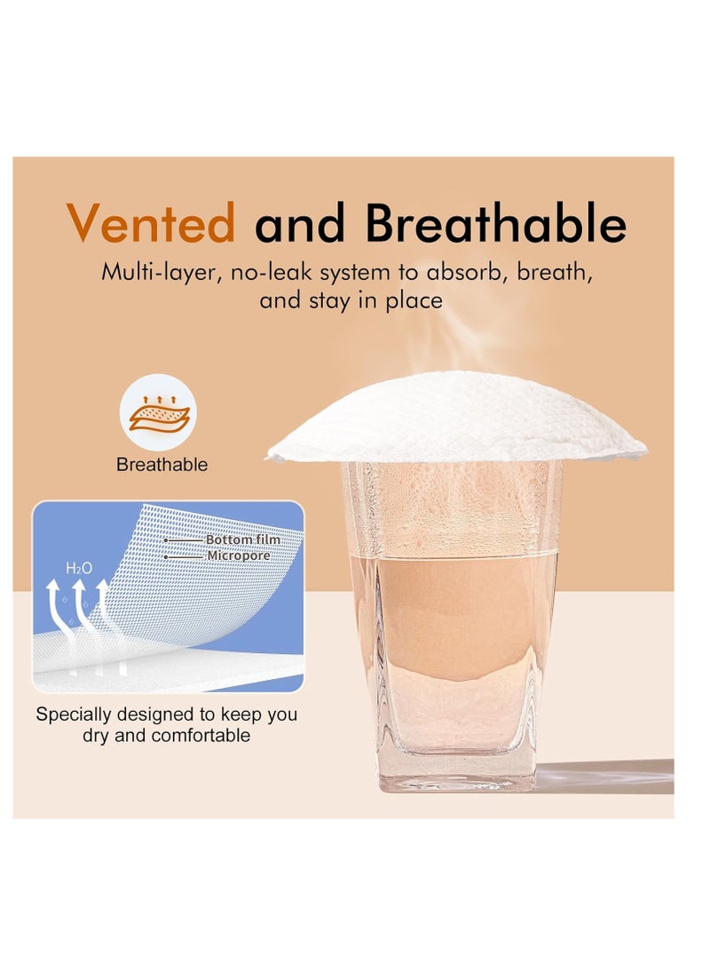 ULHYC ULHYC Disposable Nursing Pads, Super Absorbent and Keep Dry, Ultra-Absorbent and Breathable Portable Breast Pads, Soft &Thin Nipple Pads for Nursing Moms  - Image 2