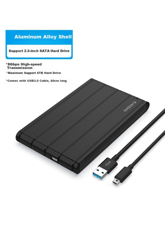 Godo o Ssd Enclosure Usb3.0 Portable 2.5-inch Aluminum Alloy Case Sata Interface Compatible With Desktop Laptop Phone External Ssd And Mechanical Hard Drive - Image 5