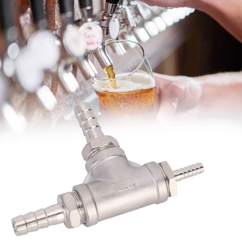Fdit Household Stainless Steel Beer Brewing Inline Aeration Stone Aerator Kit Oxygenation Diffuser for Homebrew Accessories - Image 3