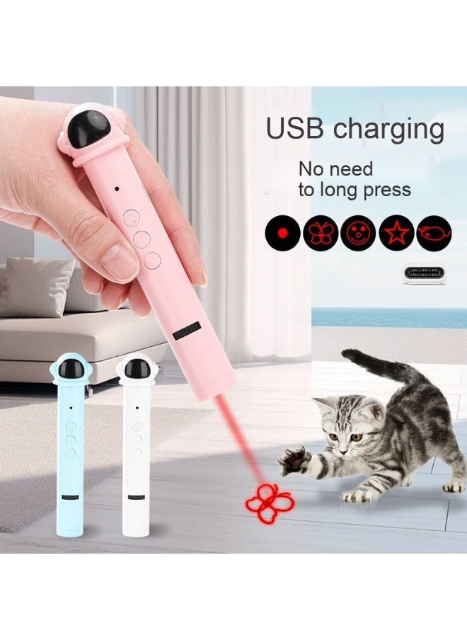 قلم ليزر لجذب القطط - لعبة قطط متعددة الوظائف قابلة للشحن عبر USB