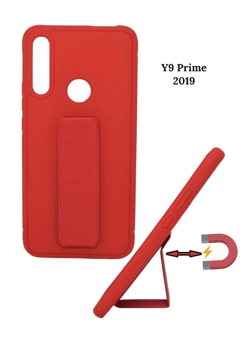 BORTONY Protective Case Cover With Finger Grip Stand For Huawei Y9 Prime 2K19 - Image 1